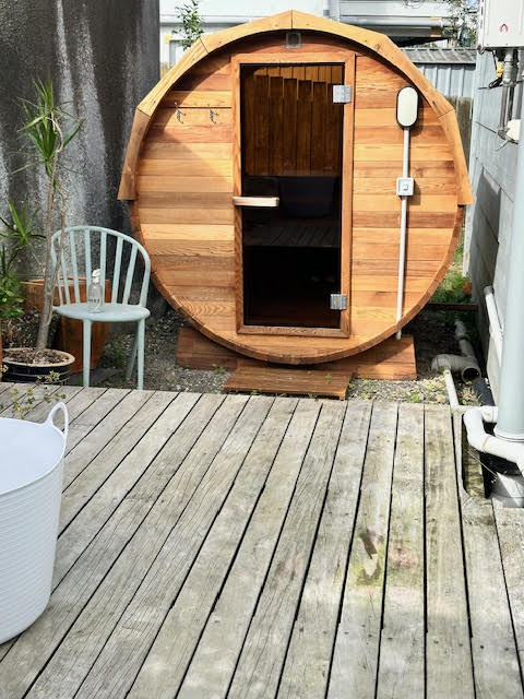 RuthAtkinsonSauna2 Sauna in Muriwai